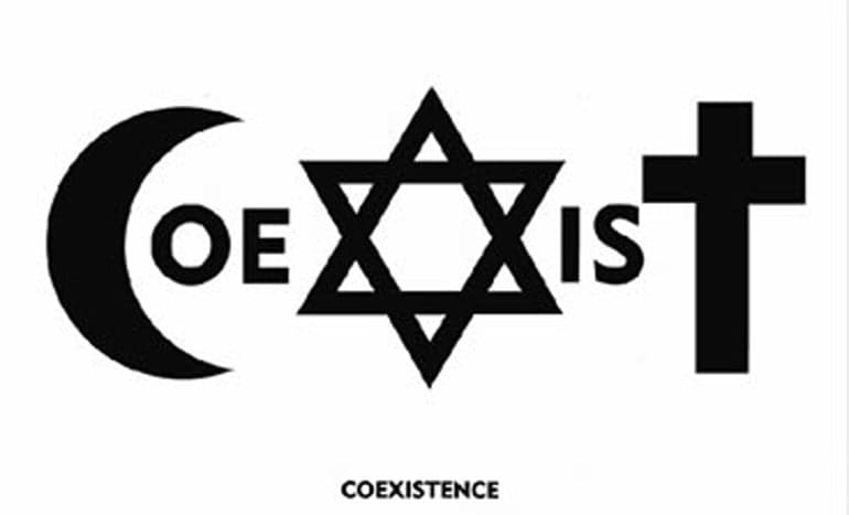 Original Coexist Design by Piotr Mlodozeniec Shared in a StickerGiant blog