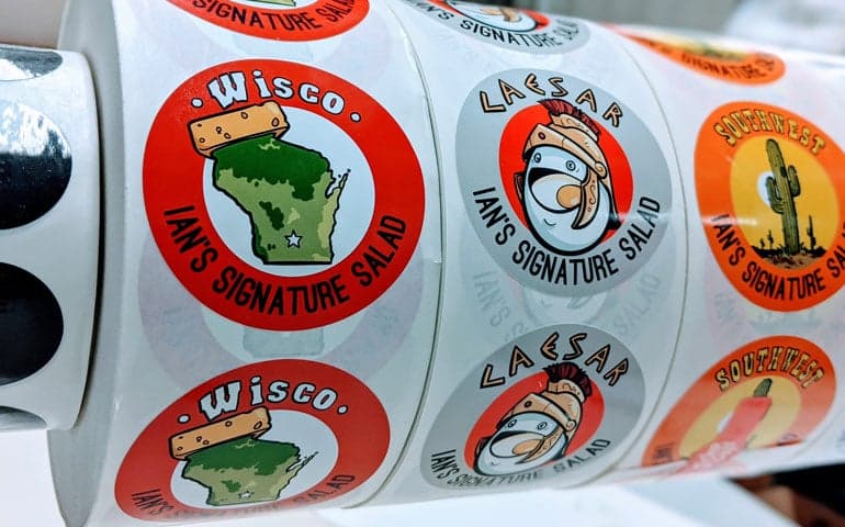 StickerGiant custom printed Glossy Paper Labels for Ians Pizza Glossy Paper Labels 2020