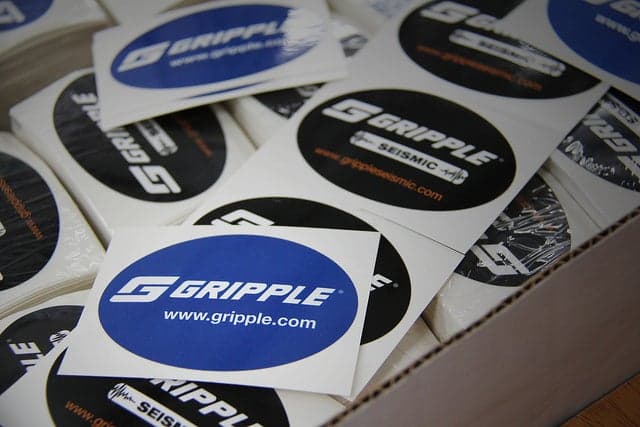 Custom Printed Stickers for Gripple from StickerGiant