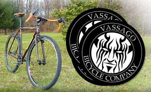 Vassago Bicycle Company Custom Round Stickers Printed at StickerGiant