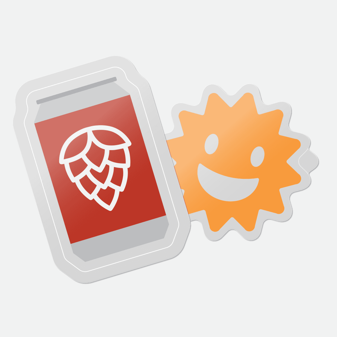 Two Clear Stickers printed by StickerGiant