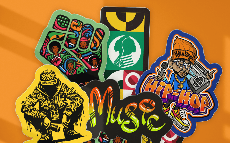 How Stickers Have Amplified Black Voices in Music, Art, and Culture