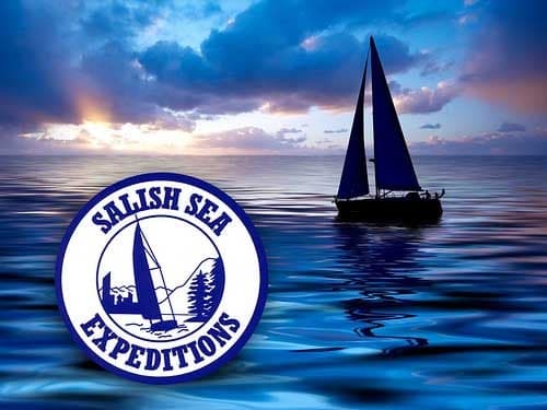 Custom Circle Stickers for Salish Sea Expeditions Stickers Printed by StickerGiant