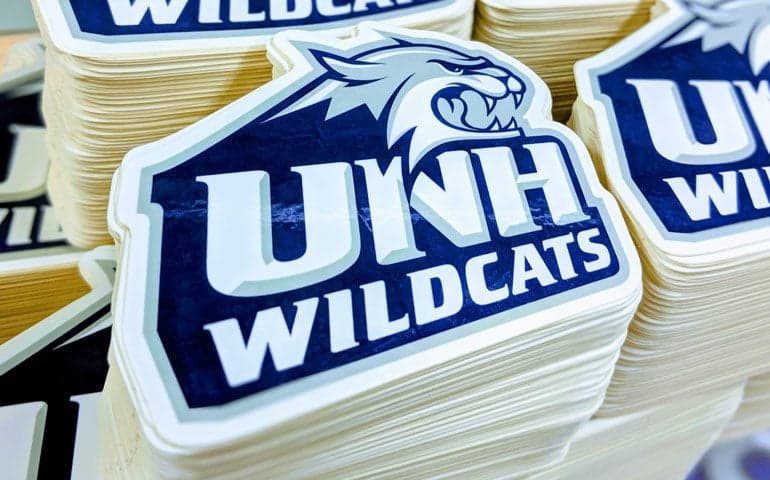 Custom Printed Die Cut Stickers for UNH Wildcats Printed by StickerGiant