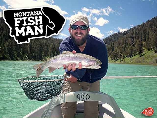 Custom Die Cut Stickers Printed by StickerGiant for Montana Fishman