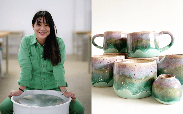 Holographic Charm: Christine’s Journey with Tiny Namaste Pottery