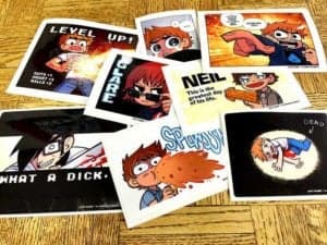 Custom Comics Style Stickers for Scott Pilgrim Designs Printed by StickerGiant